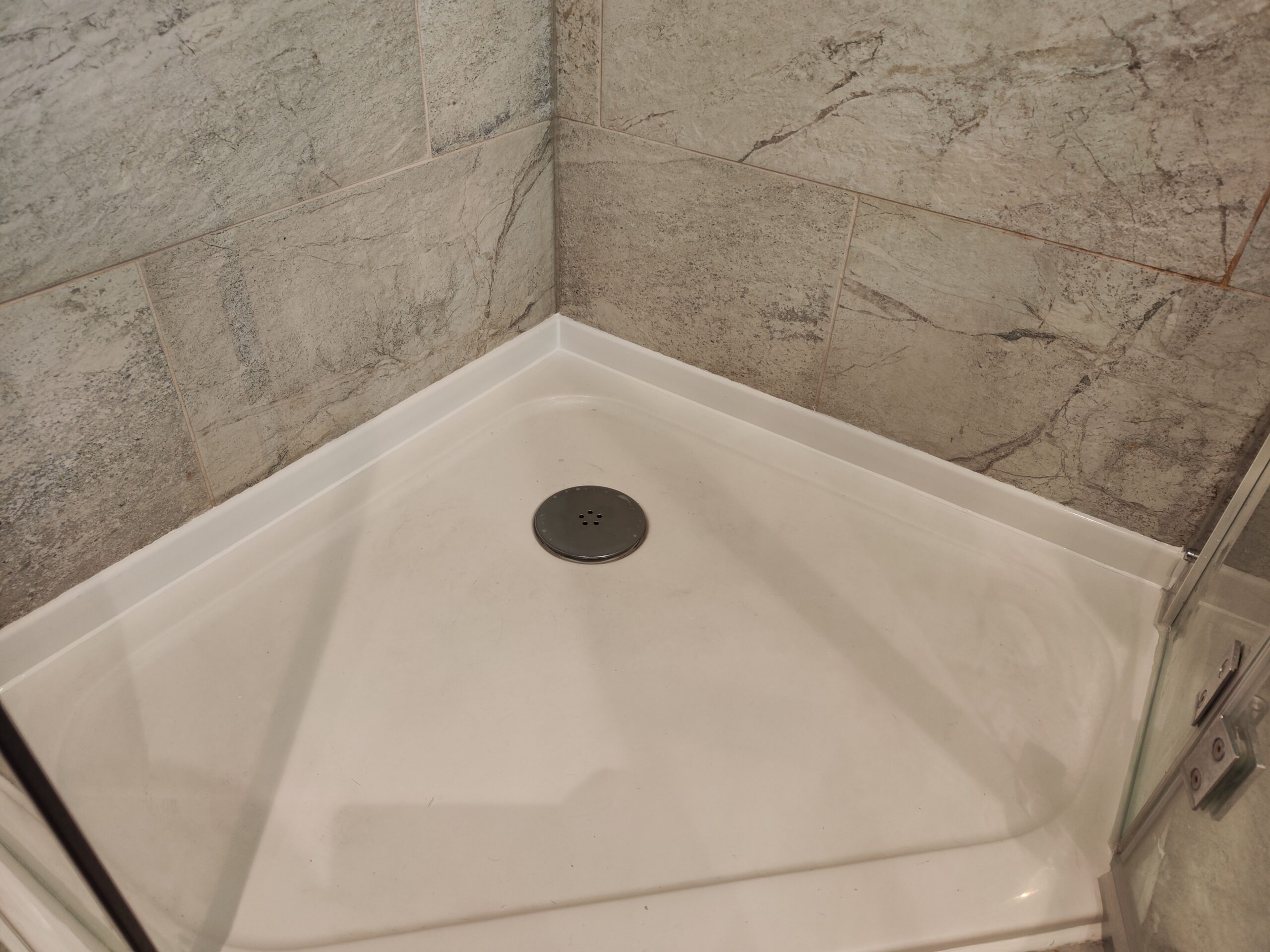 shower tray perfect sealant, brand new mastic